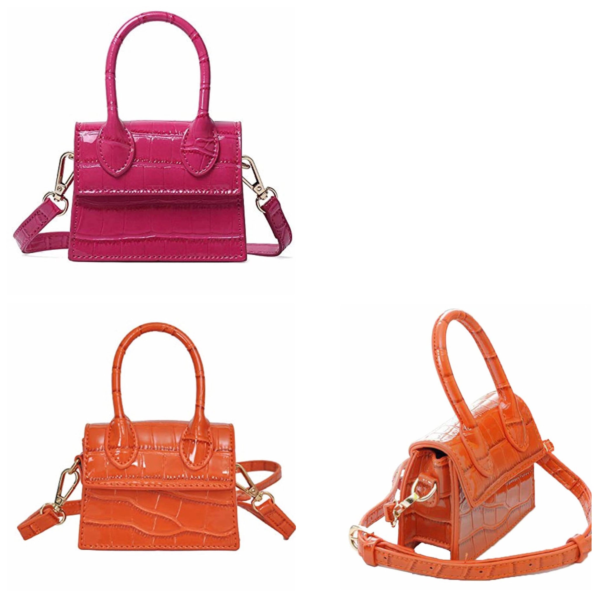 Hot Pink/Orange Crossbody Strap